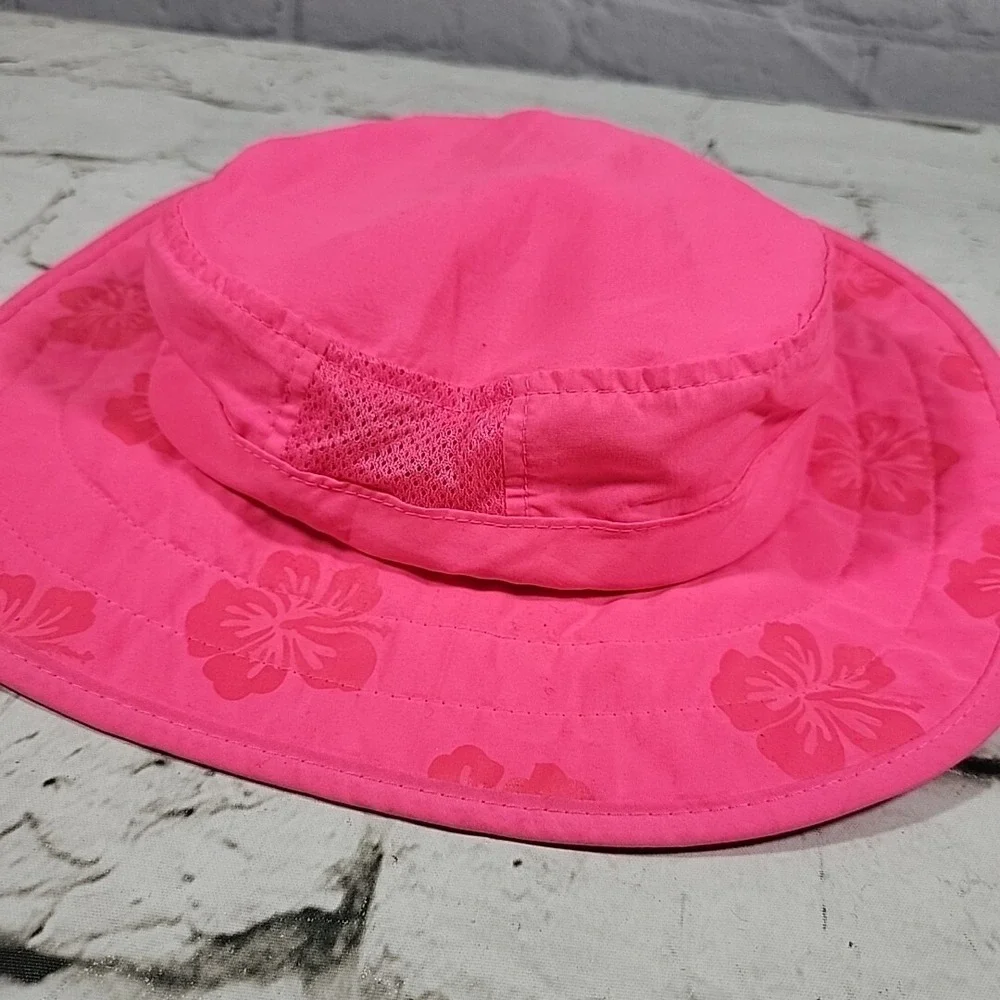Sun Protection Zone Pink Childs Safari Bucket Hat‎ Youth Size 50-54Cm